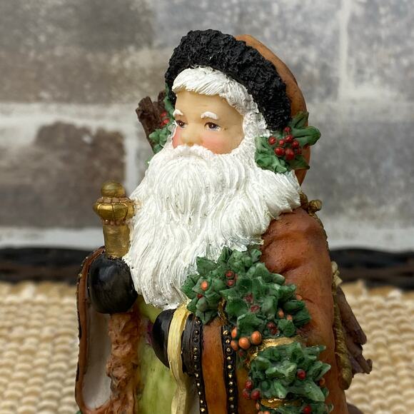 1997 Santa's Bounty 9531 Figurine Signed Peggy Abrams Making Seasons Bright - Picture 6 of 14